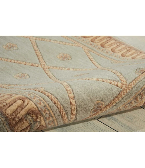 Nourison Home Ashton House Blue AS03 7ft.5in. x Round Round Rug