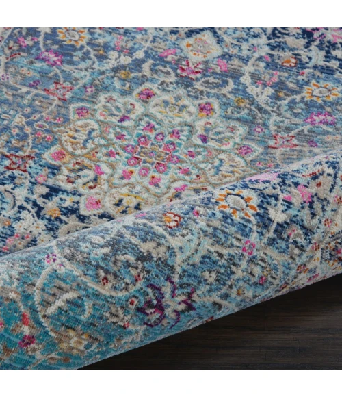 Nourison Vintage Kashan Runner Area Rug VKA01-Blue