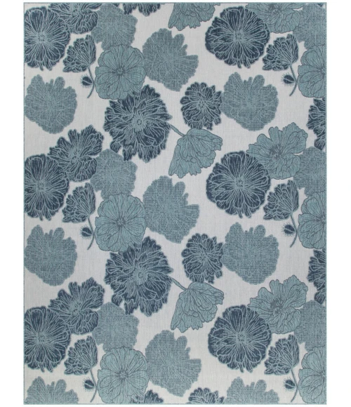 Nourison Garden Oasis Blue GOA04 10 ft. X 14 ft. Rect. Rug