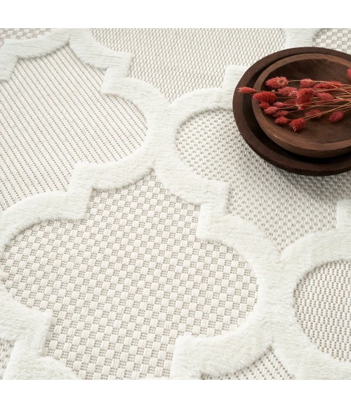 Nourison Easy Care Area Rug NES01 Ivory/White