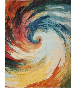 Nourison Home Celestial CES07 Wave 6 ft. 7 in. X 9 ft. 7 in. Area Rug