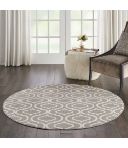 Nourison Home Jubilant JUB19 Grey 5 ft. 3 in. Round Area Rug