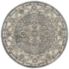 Nourison Home Quarry QUA05 Blue 4 ft. Round Area Rug