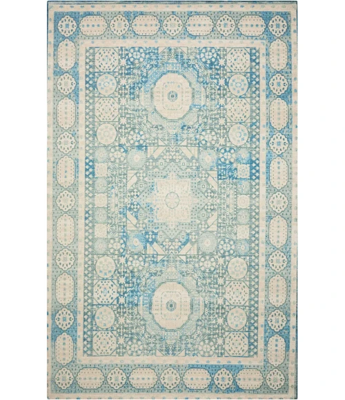 Nourison Home Madera Blue MAD03 6ft.6in. x 9ft.6in. Rect. Rug