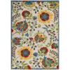 Nourison Home Aloha ALH17 Ivory Multicolor 6 ft. X 9 ft. Area Rug