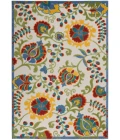 Nourison Aloha Area Rug ALH17-Ivory/Multi