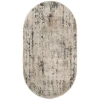 Nourison Home Quarry QUA01 Beige Grey 3 ft. X 5 ft. Oval Area Rug