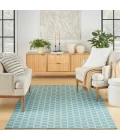 Nourison Twist Reversible Aqua TWS01 6 ft. X 9 ft. Rect. Rug