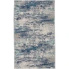 Nourison Home Passion PSN36 Ivory Teal 2 ft. 2 in. X 10 ft. Area Rug