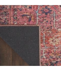 Nicole Curtis Machine Washable Series 1 Area Rug SR102 Red 2' x 4'