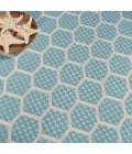 Nourison Twist Reversible Aqua TWS01 8 ft. X Round Rug