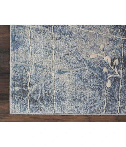 Nourison Somerset Runner Area Rug ST74-Silver/Blue