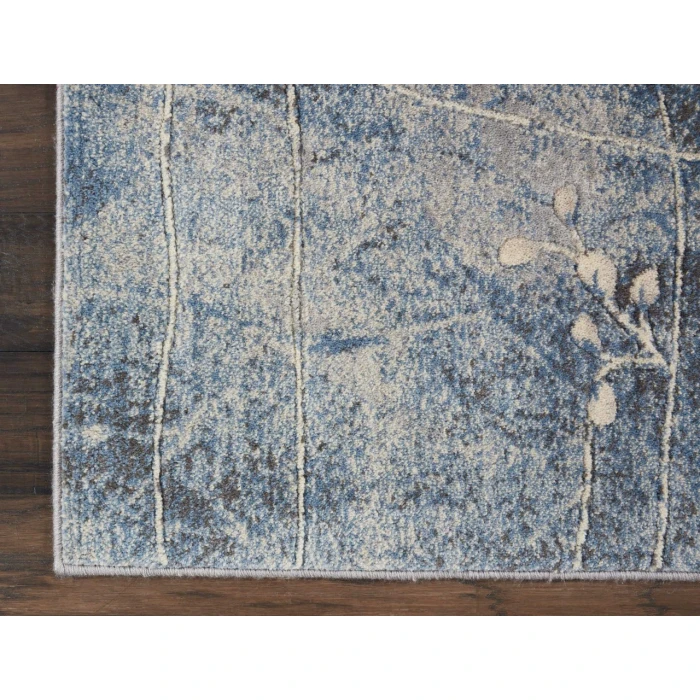 Nourison Somerset Runner Area Rug ST74-Silver/Blue