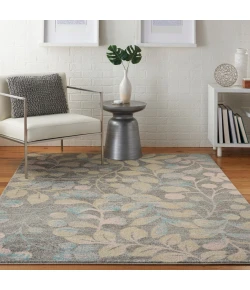Nourison Home Tranquil TRA03 Grey Beige 5 ft. 3 in. X 7 ft. 3 in. Area Rug
