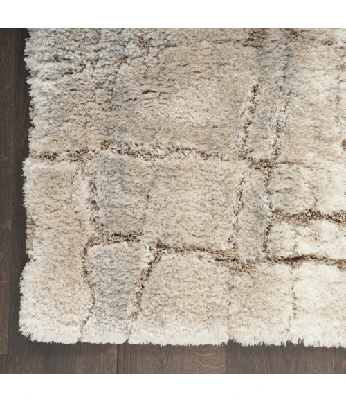 Nourison Dreamy Shag Ivory Beige DRS09 3ft. x 5ft. Rect. Rug