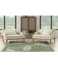 Nourison Garden Oasis Green Ivory GOA02 5 ft. X 7 ft. Rectangle Rug