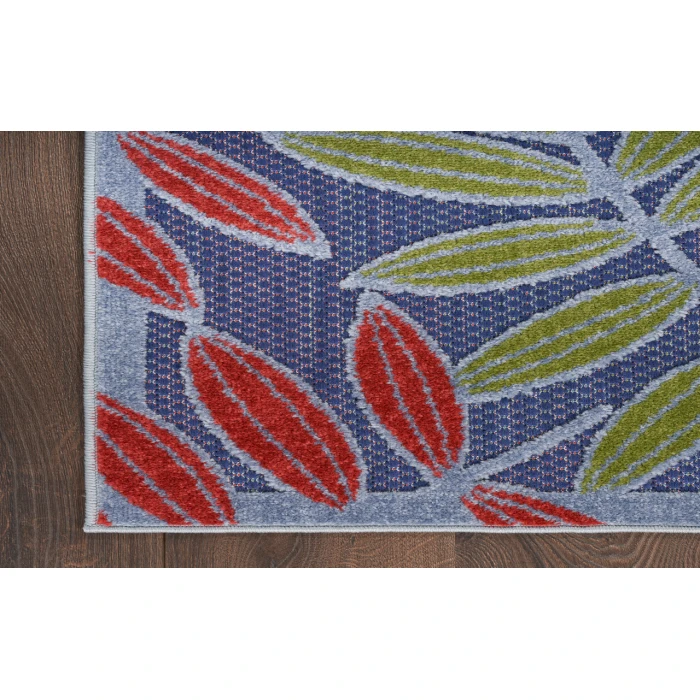 Nourison Aloha Navy Multicolor ALH18 3 ft. 6 in. X 5 ft. 6 in. Rectangle Rug