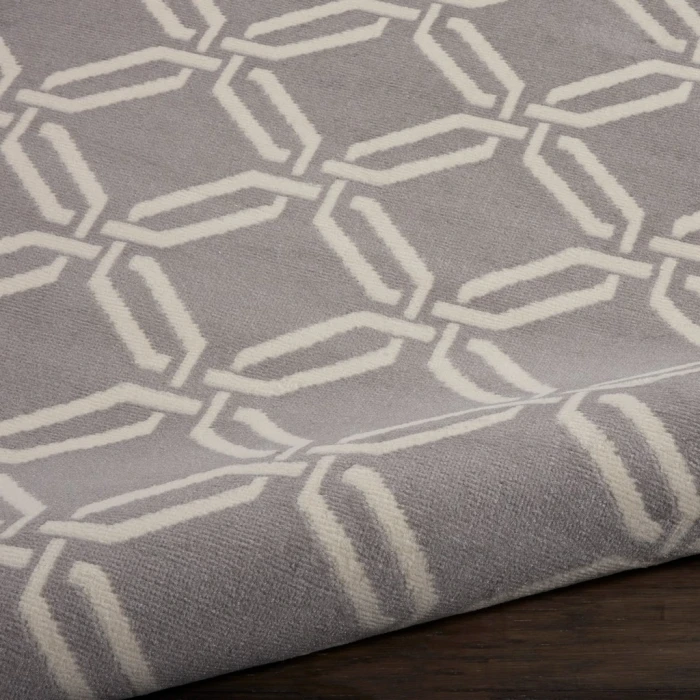 Nourison Jubilant Round Area Rug JUB17-Grey