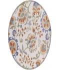 Nourison Aloha Ivory Blue ALH17 5 ft. 3 in. Round Rug