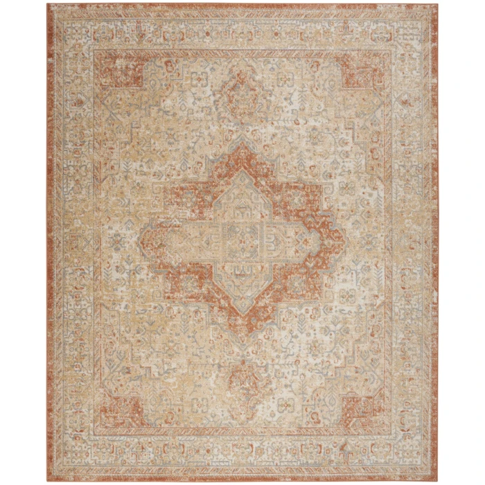 Nourison Nourison Essentials Persian Beige Rust NRE07 6 ft. X 9 ft. Rect. Rug