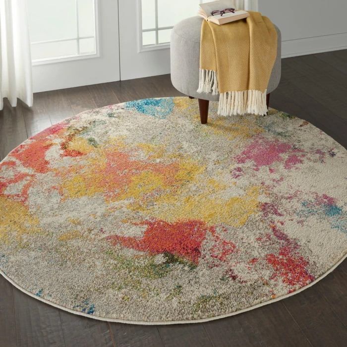 Nourison Celestial Area Rug CES12-Ivory/Multicolor