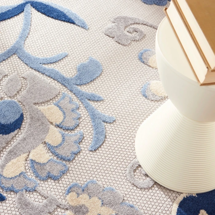 Nourison Aloha Area Rug ALH17-Blue/Grey