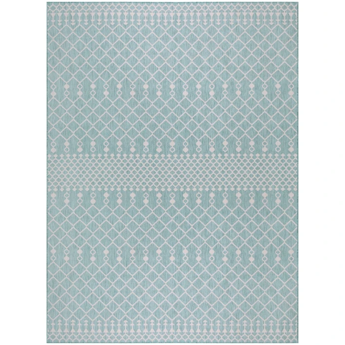 Nourison Positano Aqua POS02 9 ft. X 12 ft. Rect. Rug