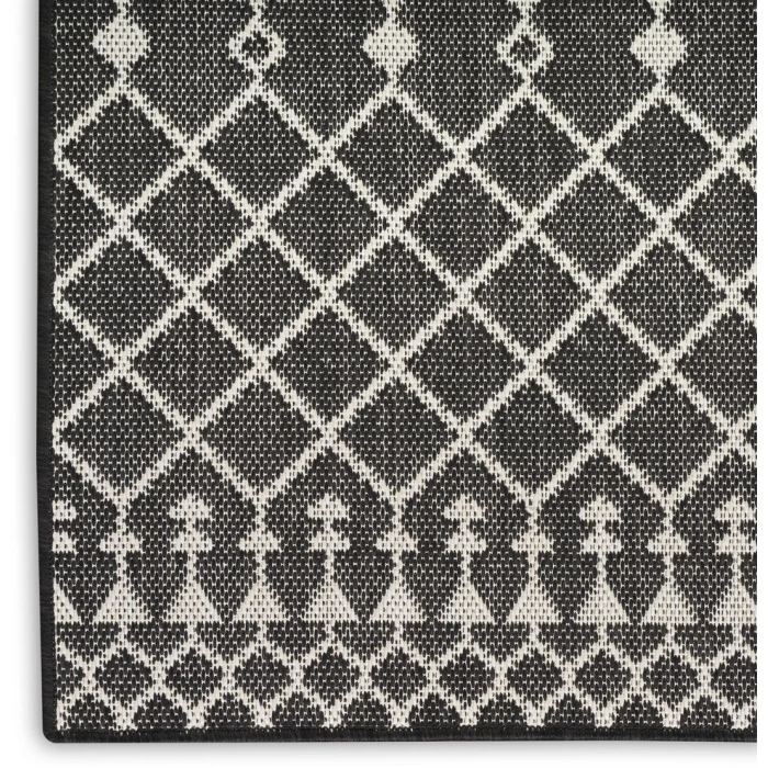 Nourison Positano Black POS02 12ft. Square Rug