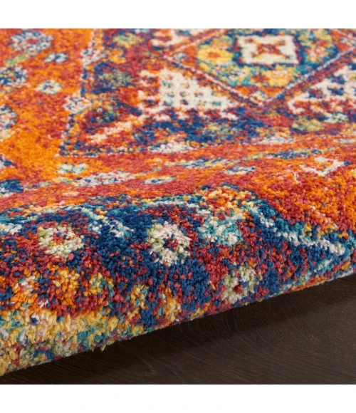Nourison Allur Area Rug ALR02-Orange Multicolor