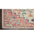 Nourison Passion Ivory Pink PSN25 2 ft. 2 in. X 12 ft. Rectangle Rug