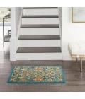 Nourison Allur Area Rug ALR03-Turquoise Ivory