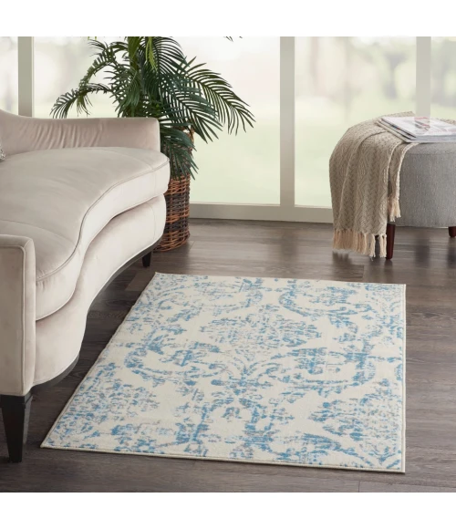 Nourison Jubilant Area Rug JUB09-Ivory Blue