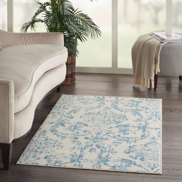 Nourison Jubilant Area Rug JUB09-Ivory Blue