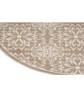 Nourison Jubilant Taupe JUB06 8 ft. Round Rug