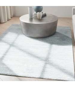 Calvin Klein CK010 Linear LNR01 Light Blue 5 ft. 3 in. X 7 ft. 3 in. Area Rug