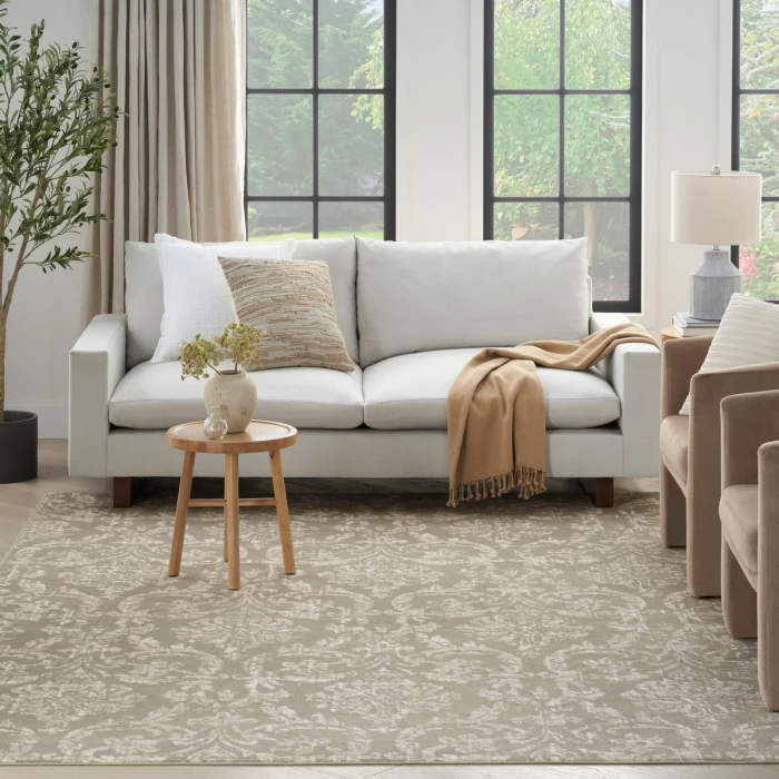 Nourison Jubilant Olive JUB09 10 ft. X 14 ft. Rect. Rug