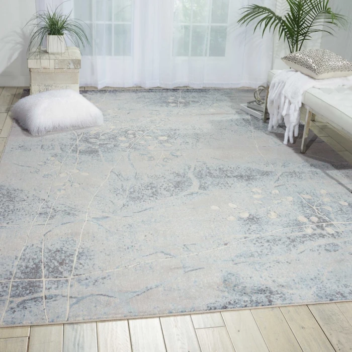 Nourison Somerset Area Rug ST74-Silver/Blue
