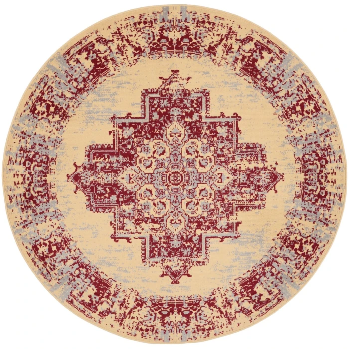Nourison Grafix Area Rug GRF14-Cream/Red