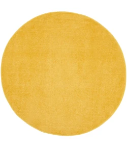 Nourison Home Nourison Essentials NRE01 Yellow 6 ft. Round Area Rug