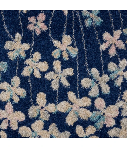 Nourison Tranquil Runner Area Rug TRA04-Navy