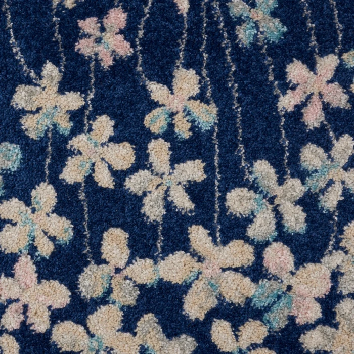 Nourison Tranquil Runner Area Rug TRA04-Navy