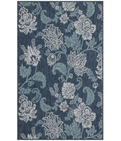 Nourison Home Garden Oasis GOA03 Navy 3 ft. X 5 ft. Area Rug
