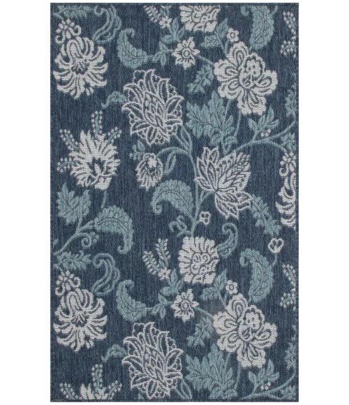Nourison Garden Oasis Navy GOA03 3 ft. X 5 ft. Rectangle Rug