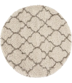 Nourison Home Amore AMOR2 Cream 3 ft. 11 in. Round Area Rug