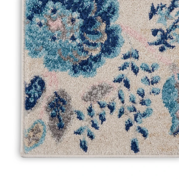 Nourison Tranquil Area Rug TRA02-Ivory/Light Blue