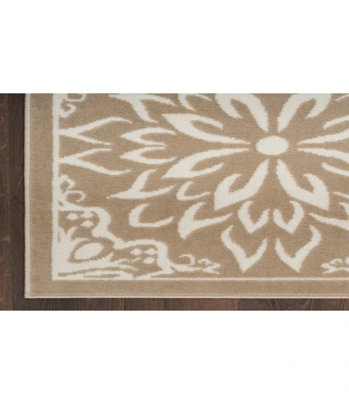 Nourison Jubilant Taupe JUB06 6 ft. X 9 ft. Rectangle Rug