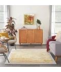 Nourison Prismatic Area Rug PRS19 Grey/Gold 5'6" x 7'5"
