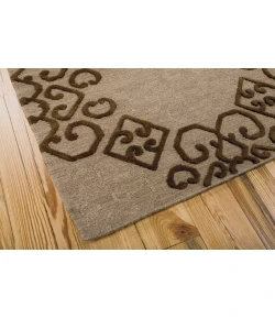 Nourison Home Ambrose Brown AMB01 7ft.9in. x 9ft.9in. Rect. Rug