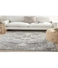 Nourison Elation Grey ETN09 6 ft. X 9 ft. Rectangle Rug