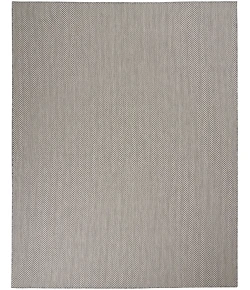 Nourison Home Courtyard COU01 Ivory Charcoal 7 ft. X 10 ft. Area Rug